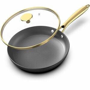 Brand new Stick Frying Pans, 10 Inch Frying Pan with Lid, Professiona